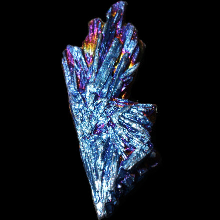 Titanium electroplated Tourmaline feather crystal 8/9g in sunlight - Rocks and Things Store