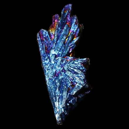 Titanium electroplated Tourmaline feather crystal 8/9g in sunlight - Rocks and Things Store
