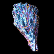 Titanium electroplated Tourmaline feather crystal 8/9g in sunlight - Rocks and Things Store