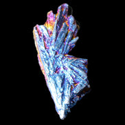 Titanium electroplated Tourmaline feather crystal 8/9g in sunlight - Rocks and Things Store