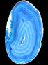 Blue dyed Agate slice 70-80mm 30-37g in sunlight - Rocks and Things Store