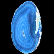 Blue dyed Agate slice 70-80mm 30-37g in sunlight - Rocks and Things Store