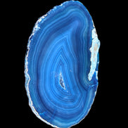 Blue dyed Agate slice 70-80mm 30-37g in sunlight - Rocks and Things Store