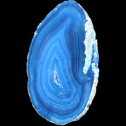 Blue dyed Agate slice 70-80mm 30-37g in sunlight - Rocks and Things Store