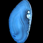 Blue dyed Agate slice 70-80mm 30-37g in sunlight - Rocks and Things Store