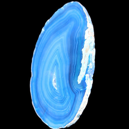 Blue dyed Agate slice 70-80mm 30-37g in sunlight - Rocks and Things Store