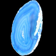 Blue dyed Agate slice 70-80mm 30-37g in sunlight - Rocks and Things Store