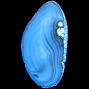 Blue dyed Agate slice 70-80mm 30-37g in sunlight - Rocks and Things Store