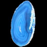 Blue dyed Agate slice 70-80mm 30-37g in sunlight - Rocks and Things Store