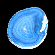 Blue dyed Agate slice 70-80mm 30-37g in sunlight - Rocks and Things Store