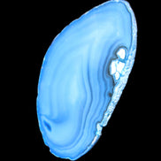 Blue dyed Agate slice 70-80mm 30-37g in sunlight - Rocks and Things Store