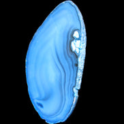 Blue dyed Agate slice 70-80mm 30-37g in sunlight - Rocks and Things Store
