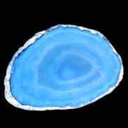Blue dyed Agate slice 70-80mm 30-37g in sunlight - Rocks and Things Store
