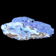 Blue dyed Agate geode 51*34*18mm 32g in sunlight - Rocks and Things Store