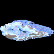 Blue dyed Agate geode 51*34*18mm 32g in sunlight - Rocks and Things Store
