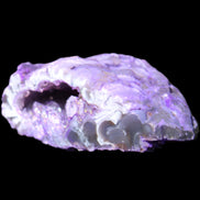 Violet dyed Agate geode 47*30*20mm 31g in sunlight - Rocks and Things Store