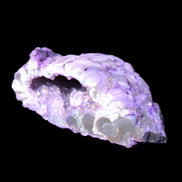 Violet dyed Agate geode 47*30*20mm 31g in sunlight - Rocks and Things Store