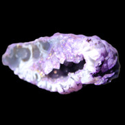Violet dyed Agate geode 47*30*20mm 31g in sunlight - Rocks and Things Store
