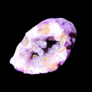Violet dyed Agate geode 33*39*23mm 28g in sunlight - Rocks and Things Store