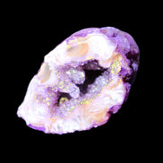 Violet dyed Agate geode 33*39*23mm 28g in sunlight - Rocks and Things Store