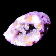Violet dyed Agate geode 33*39*23mm 28g in sunlight - Rocks and Things Store