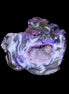 Violet dyed Agate geode 37*30*18mm 24g in sunlight - Rocks and Things Store