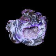 Violet dyed Agate geode 37*30*18mm 24g in sunlight - Rocks and Things Store