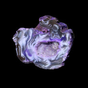 Violet dyed Agate geode 37*30*18mm 24g in sunlight - Rocks and Things Store