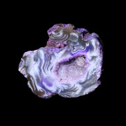 Violet dyed Agate geode 37*30*18mm 24g in sunlight - Rocks and Things Store
