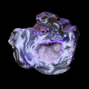 Violet dyed Agate geode 37*30*18mm 24g in sunlight - Rocks and Things Store