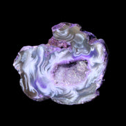 Violet dyed Agate geode 37*30*18mm 24g in sunlight - Rocks and Things Store