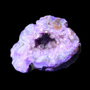 Violet dyed Agate geode 45*34*27mm 34g in sunlight - Rocks and Things Store