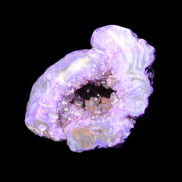 Violet dyed Agate geode 45*34*27mm 34g in sunlight - Rocks and Things Store