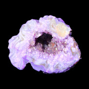 Violet dyed Agate geode 45*34*27mm 34g in sunlight - Rocks and Things Store