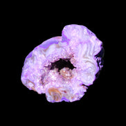 Violet dyed Agate geode 45*34*27mm 34g in sunlight - Rocks and Things Store