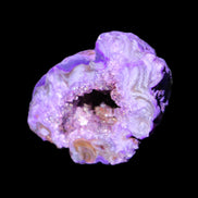 Violet dyed Agate geode 45*34*27mm 34g in sunlight - Rocks and Things Store