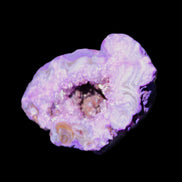Violet dyed Agate geode 45*34*27mm 34g in sunlight - Rocks and Things Store