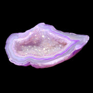 Violet dyed Agate geode 43*27*21mm 20g in sunlight - Rocks and Things Store