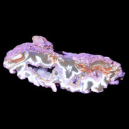Violet dyed Agate geode 54*20*33mm 31g in sunlight - Rocks and Things Store