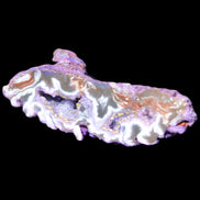 Violet dyed Agate geode 54*20*33mm 31g in sunlight - Rocks and Things Store