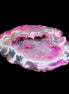 Magenta dyed Agate geode 49*21*15mm 21g in sunlight - Rocks and Things Store