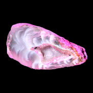 Magenta dyed Agate geode 41*22*14mm 20g in sunlight - Rocks and Things Store