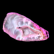 Magenta dyed Agate geode 41*22*14mm 20g in sunlight - Rocks and Things Store