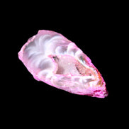 Magenta dyed Agate geode 41*22*14mm 20g in sunlight - Rocks and Things Store