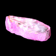 Magenta dyed Agate geode 41*22*14mm 20g in sunlight - Rocks and Things Store