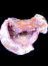 Violet dyed Agate geode 37*28*22mm 21g in sunlight - Rocks and Things Store