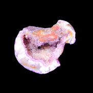 Violet dyed Agate geode 37*28*22mm 21g in sunlight - Rocks and Things Store