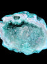 Green dyed Agate geode 48*36*30mm 33g in sunlight - Rocks and Things Store