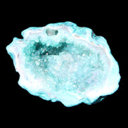 Green dyed Agate geode 48*36*30mm 33g in sunlight - Rocks and Things Store