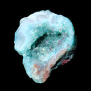 Green dyed Agate geode 44*38*12mm 29g in sunlight - Rocks and Things Store